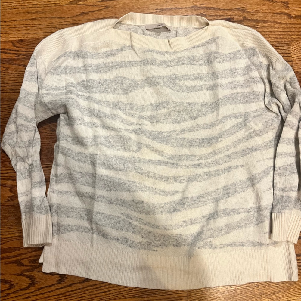 Loft Zebra Print Sweater